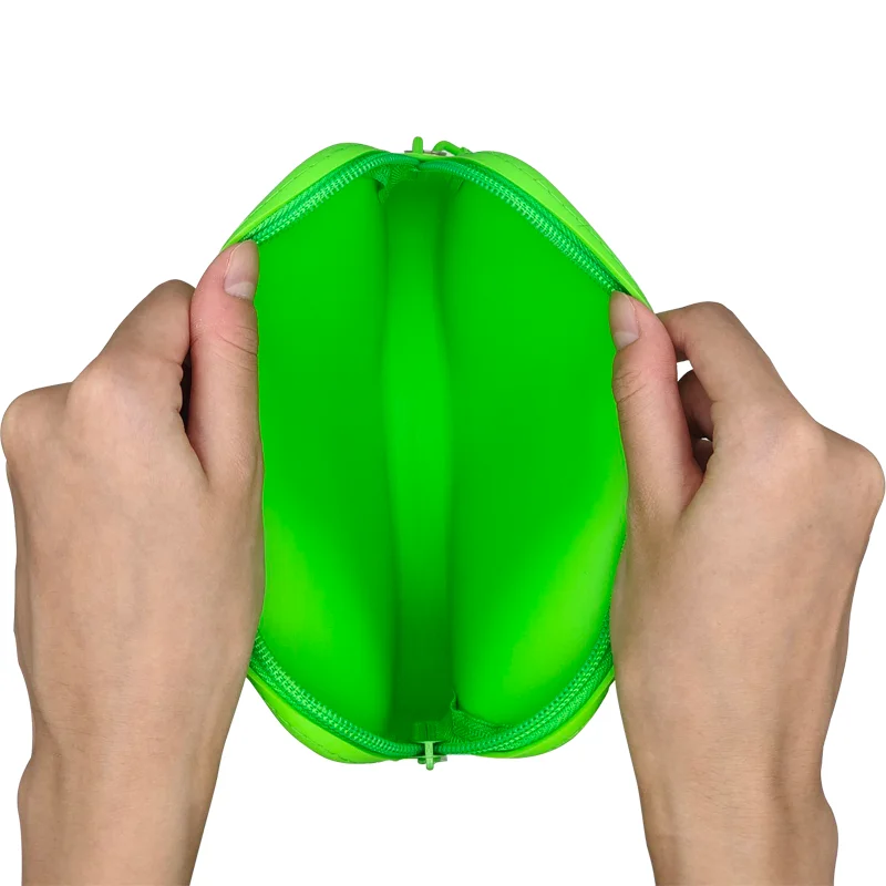 Custom Logo Silicone cosmetic toiletry bags With Waterproof Zipper And Durable Coin Purse Bag Pouch For Makeup