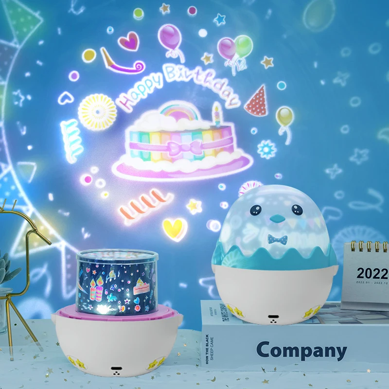 mini projector usb Plug in led light lighting decoration home rgb led desk lamp galaxy projector moon lamp toys night lights