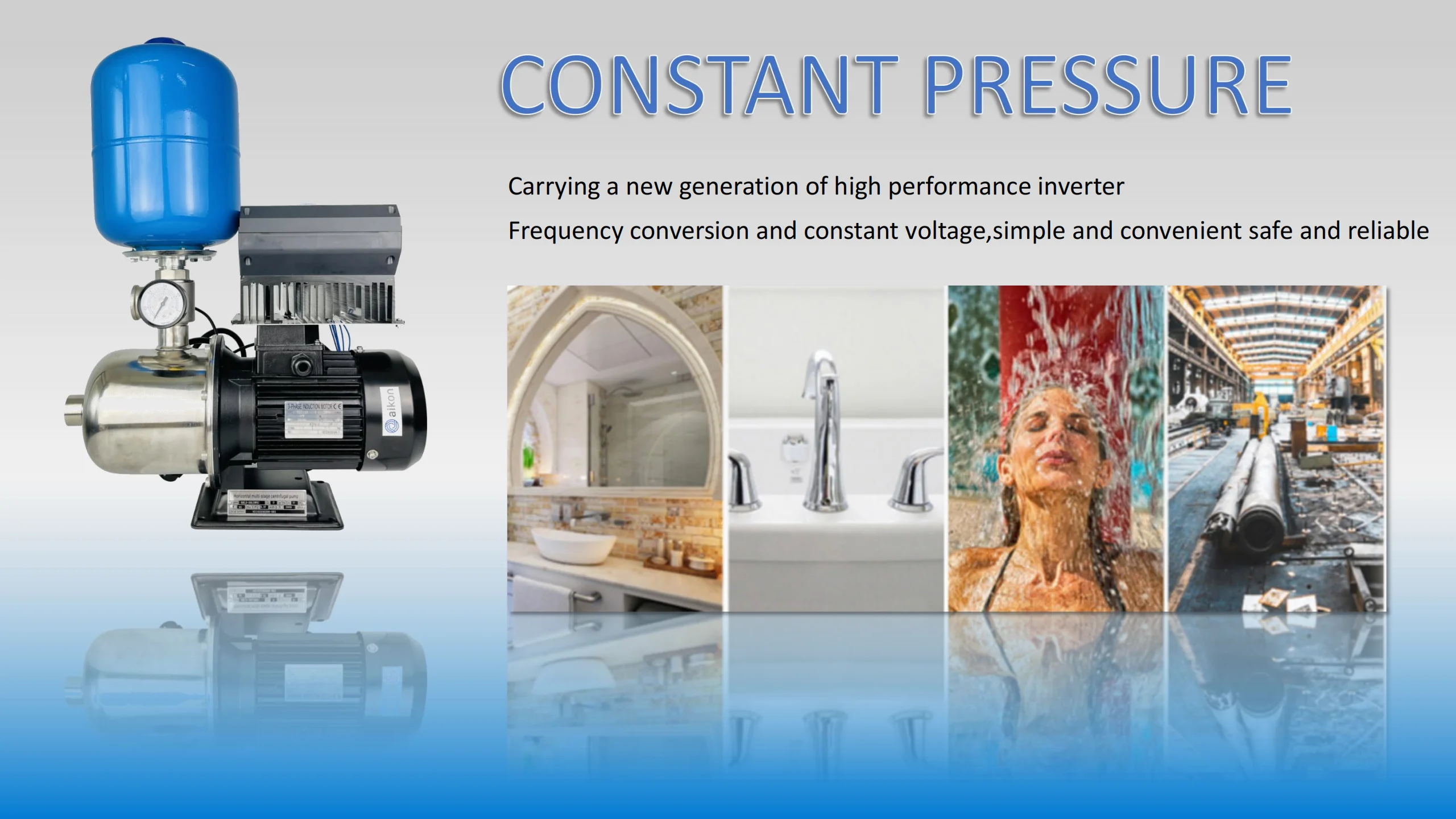 Intelligent Stainless steel centrifugal multistage pressure booster pressure pump for home