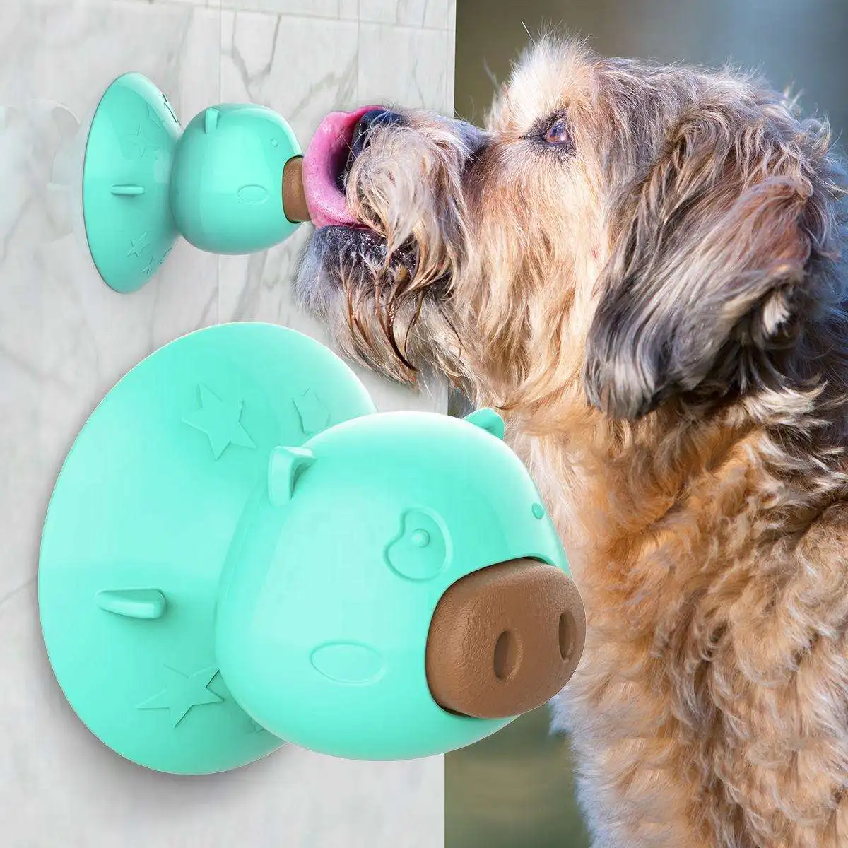 Sohpety custom pet chewing toy pig suction cup cat mint licking snack toy cat mint toy with suction cup