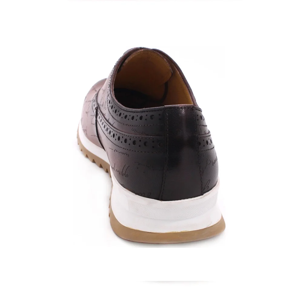 Luxury Men Genuine Leather Shoes Comfortable Casual Business Dress Lace-up Shoes For Wedding Party Office
