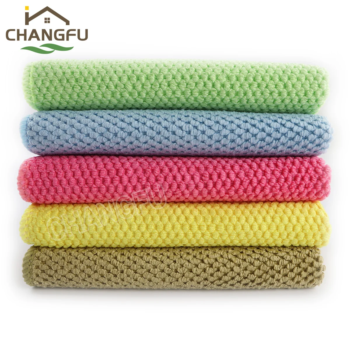 Changfu Wholesale Kitchen Wash Cloth Microfiber Table Cleaning Cloth