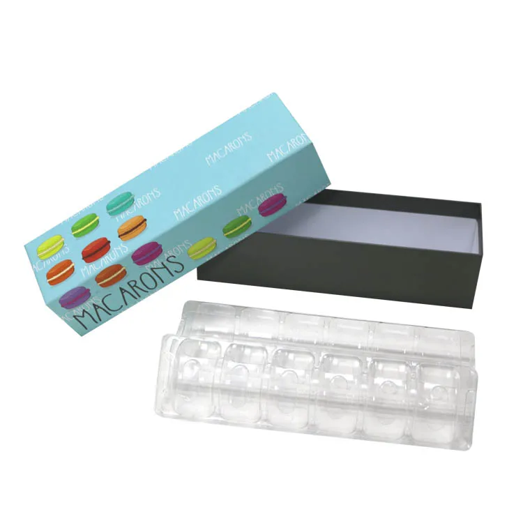 Wholesale Custom Logo Printed Lid Top And Base 2 Pieces Rigid Gift Paper Packaging Box For Chocolate Cookie Candy With Blister