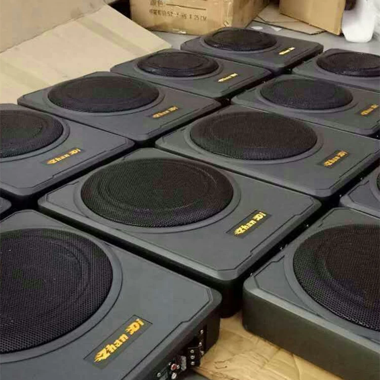 
factory 12v mini 4ohm active car audio slim woofer under seat subwoofer 