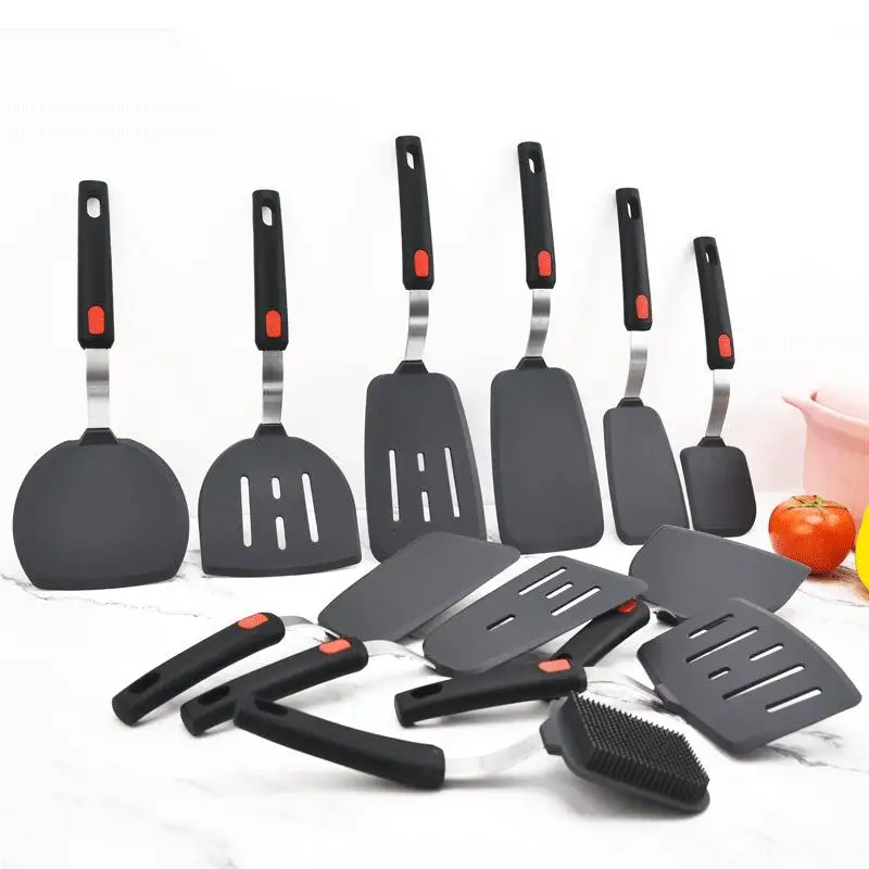 Hot Selling Heat Resistant Baking Tools Silicone Spatula Silicone Kitchen Spatula BBQ Tools Kitchen Utensils