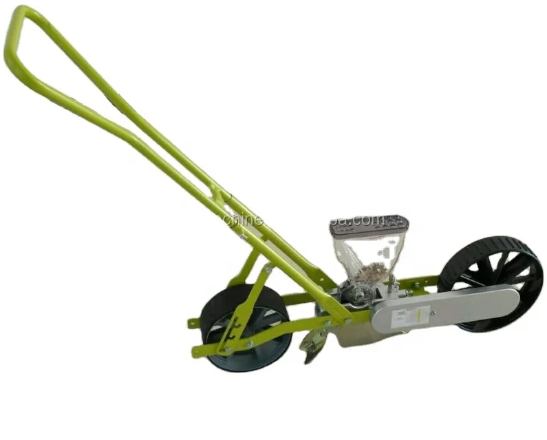 Factory price vegetable farm equipment single row push seeder for sale