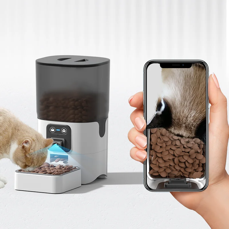 Papifeed Selling Wholesale Cats Food Feeder Dog Smart Automatic Pet Feeder auto feeder pet camera