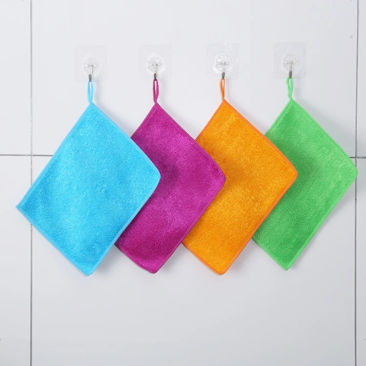 Японская домашняя кухонная Двусторонняя антипригарная салфетка для мытья посуды из бамбукового волокна