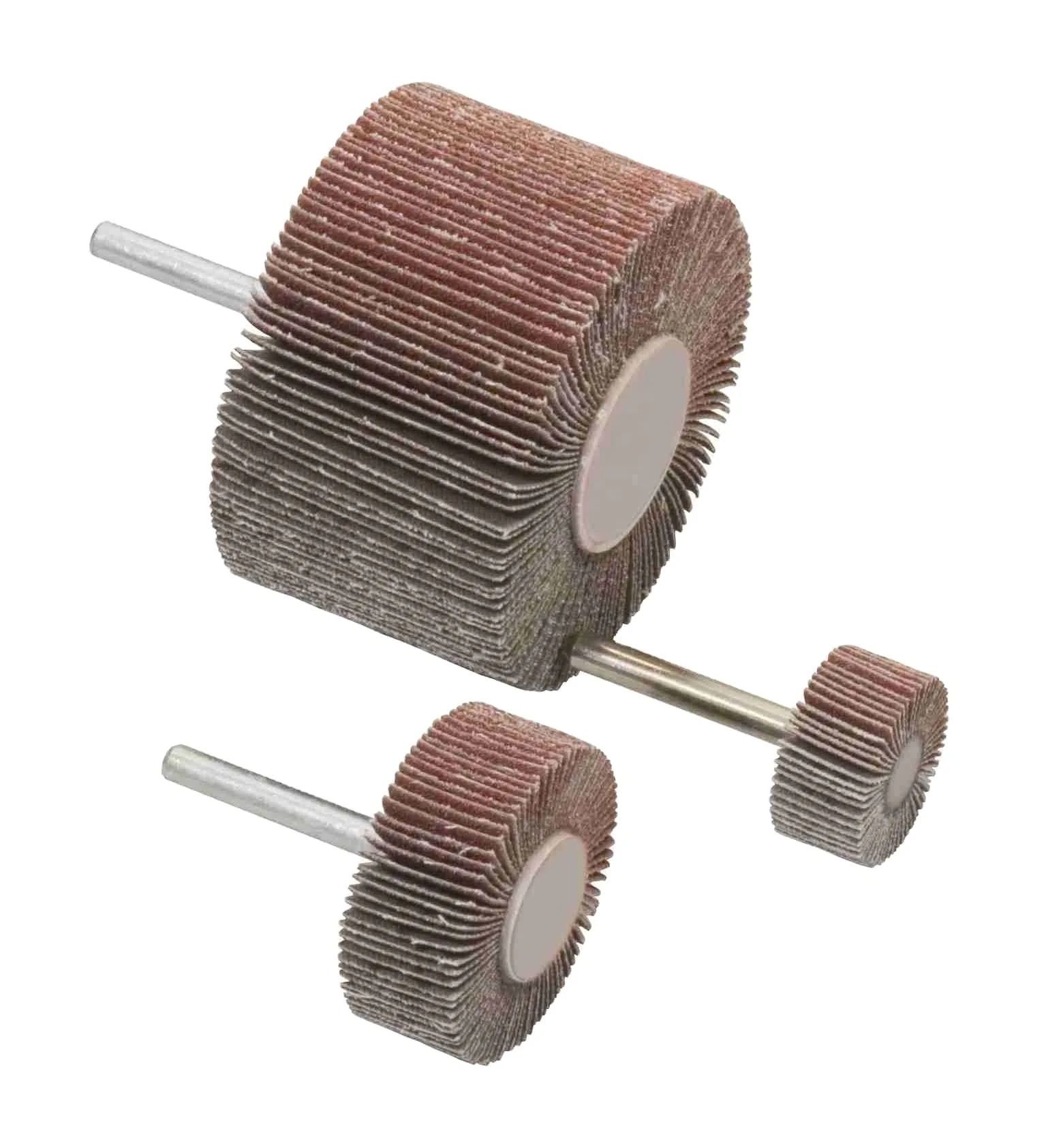 high density mini Abrasive mounted OEM Flap Disc mop wheel with sharft mini flap wheel