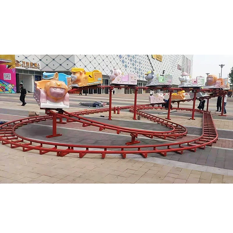 Amusement park train ride mini space shuttl ride on cheap mini roller coaster