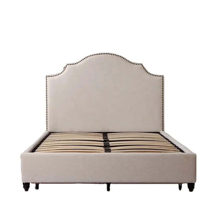 Новейший дизайн Королевский размер королевского размера черная кожаная кровать для спальни с обивкой