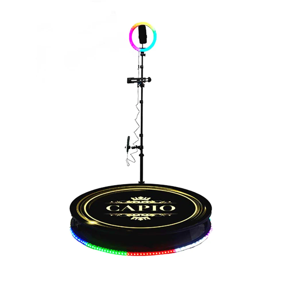 Видео машина автоматическая фотобудка 360 Rgb градусов Светодиодное освещение Aidan