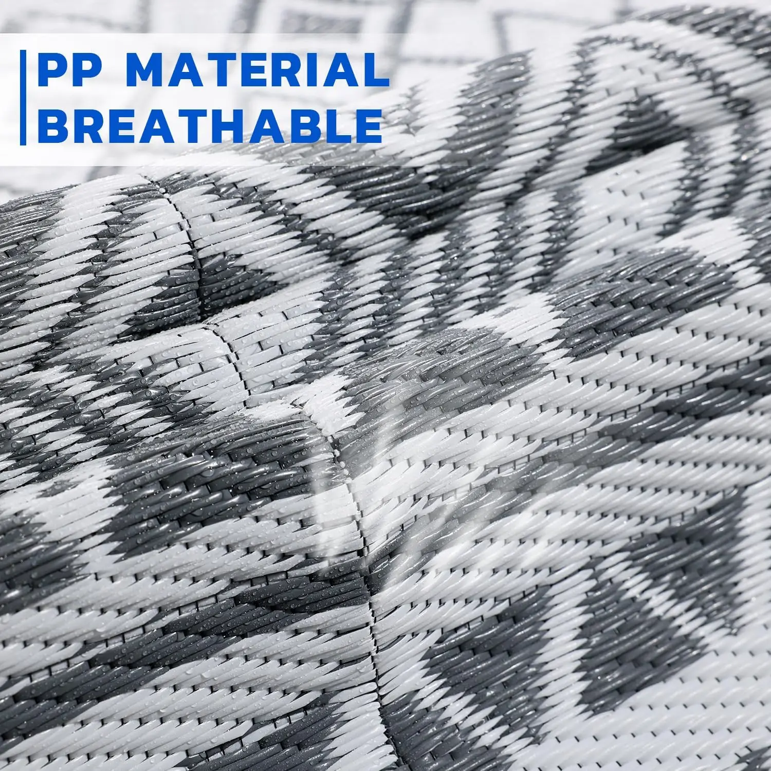 Cheap price waterproof outdoor mat recycled durable polypropylene patio rugs