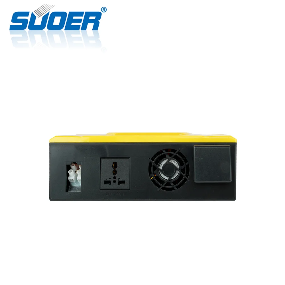 SUOER 1500VA 12V Модифицированная синусоида Инвертор ШИМ блок управления установкой на солнечной батарее Зарядное устройство переменного тока гибридный солнечный