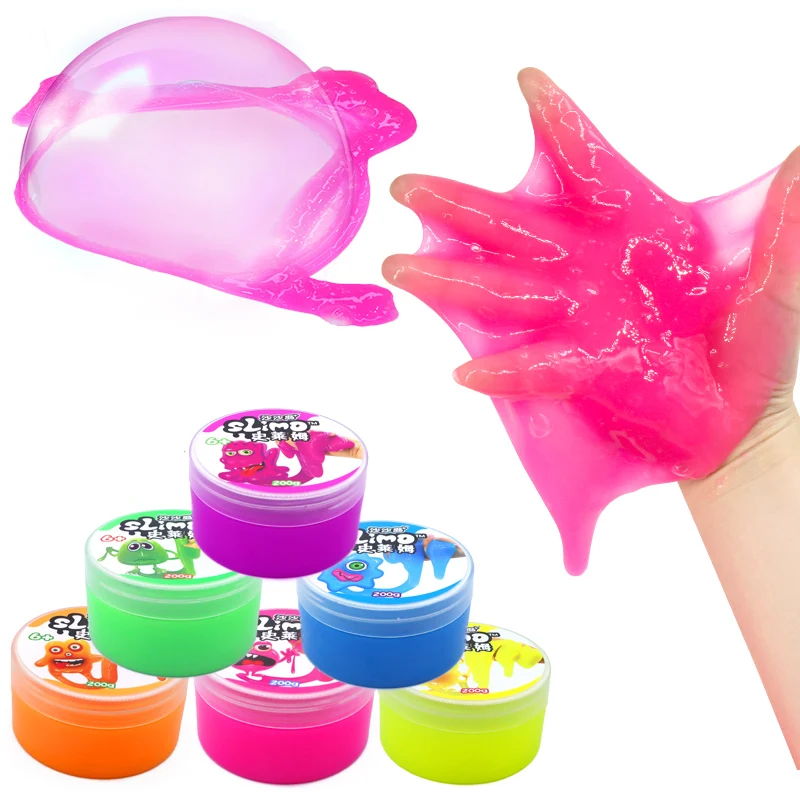 SISLAND  OEM Crystal Colored Clay Stress Release Diy Soft Playdough Slime Complete DIY Slime Making Kit for Kids and Boys