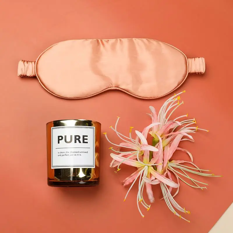 Taihu Snow Custom 22Mm High Quality Eye Mask Mulberry Big Silk Wrapped Filler With Sleeping