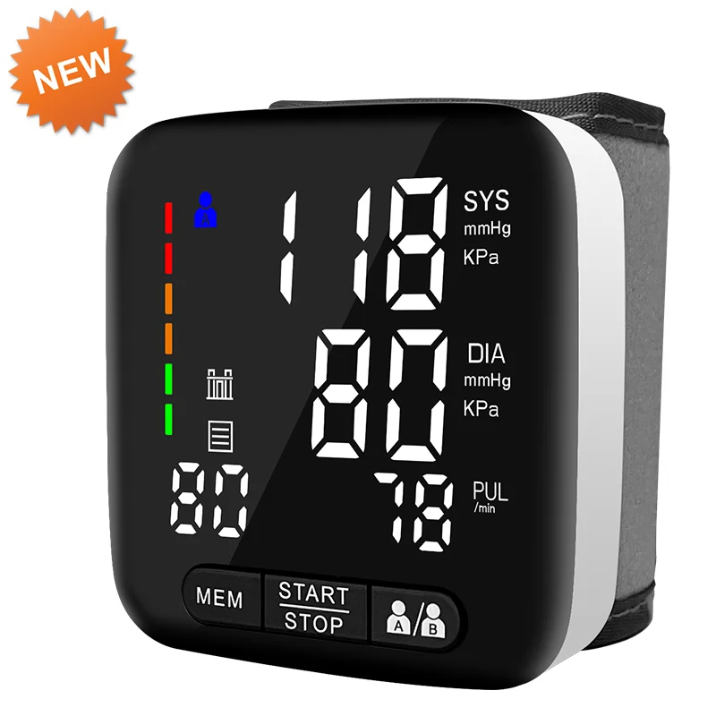 Wholesale Price Wrist  Blood Pressure Machine Digital  Portable Automatic Wrist Smart Electronic Blood Pressure  Monitor
