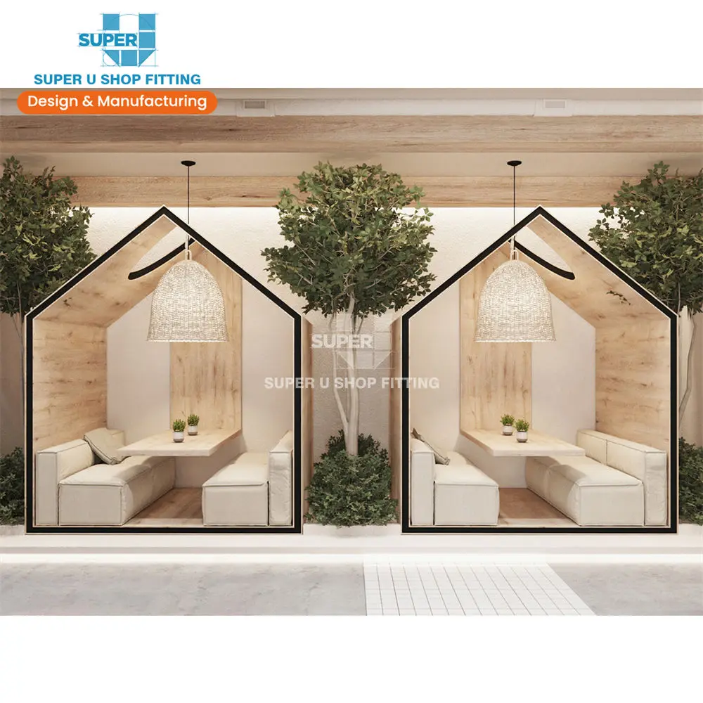 Wood Coffee Shop Decoration Design Modern Coffee Shops Design Businesses Bar Store Display Fixtures Coffee Shop Design Ideas