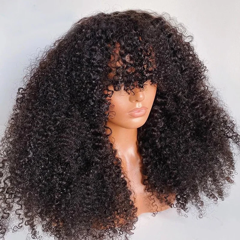 Kinky Curly Wigs 5x5 Lace Closure Front Wigs Human Hair Pre Plucked Brazilian Raw Virgin Hair Glueless Lace Wigs for Woman