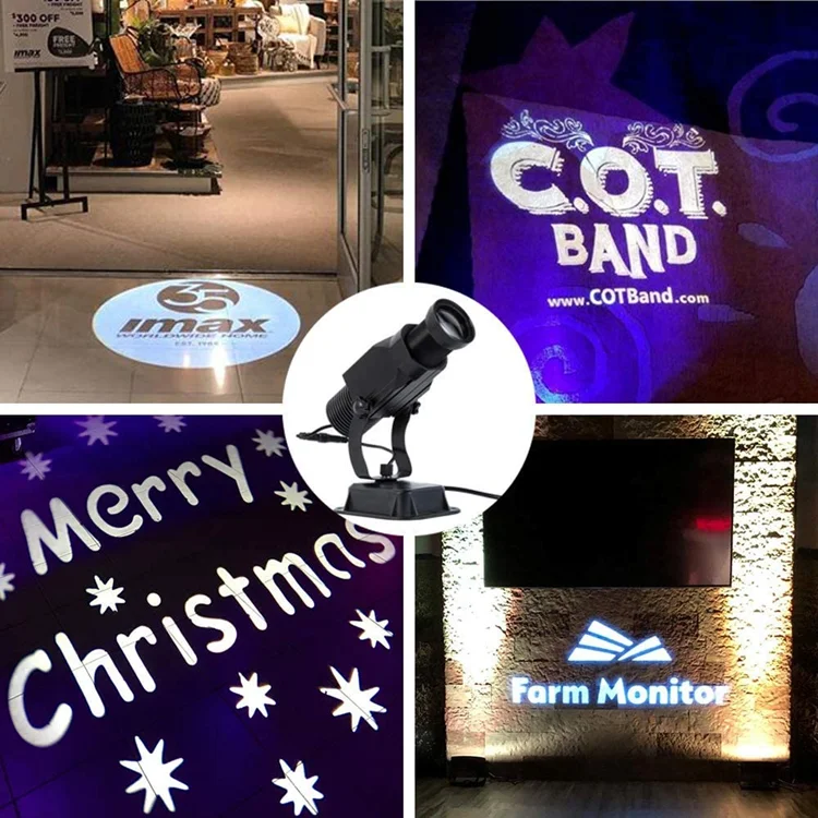 Custom LED Advertising Logo Projector Light Waterproof Rotating Outdoor Laser Projector