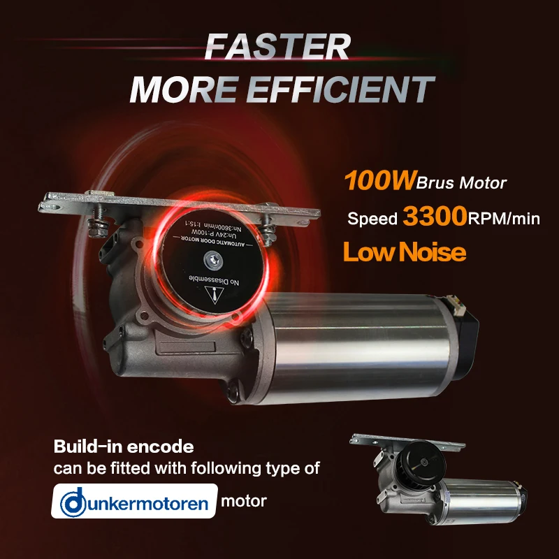 Turtech/Doortec ML500 EN16005 Multifunctional Automatic Gate Sensor Modules Can Choose Optional Dunkermotoren Brush Motor