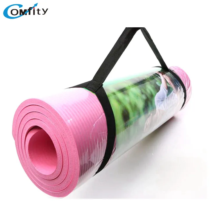 Eco-Friendly 10mm Thick Non-Slip Yoga and Pilates Mat Waterproof Custom Logo Printing Made of Nature Rubber and NBR