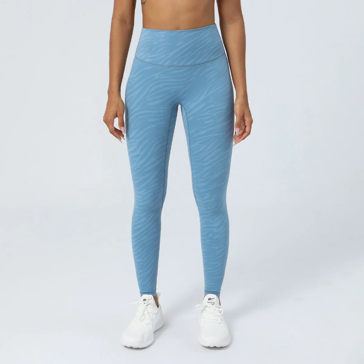 Women High Waist Soft Comfort Lightweight Quick Dry Scrunch Back Zebra Leggings