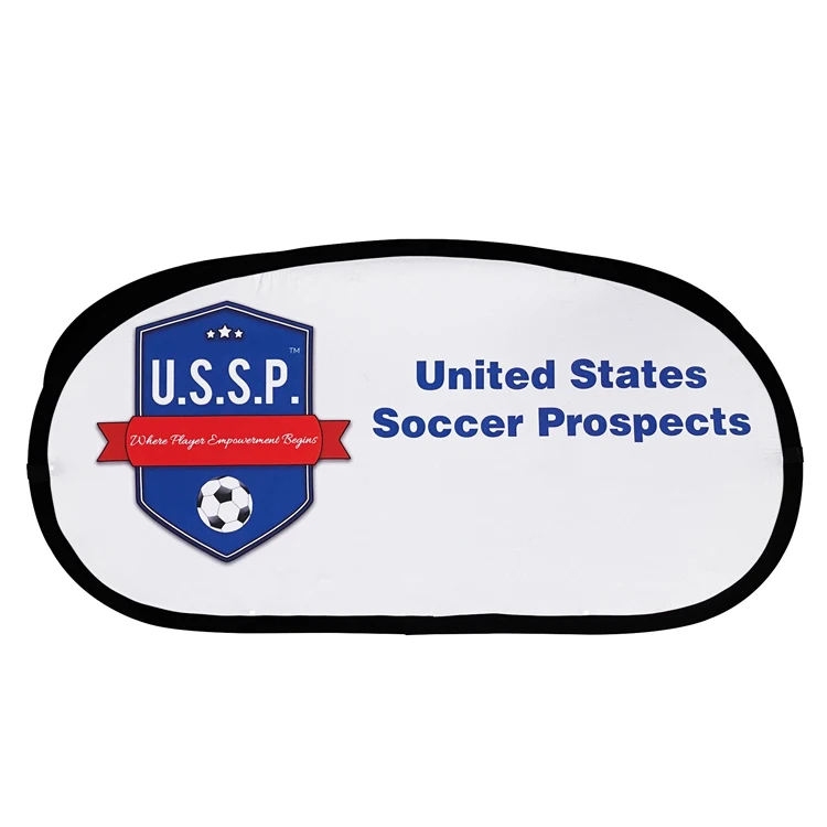 Sports Field Outdoor Pop-Up A-Frame Banner Horizontal Oval Shape Advertising Stand