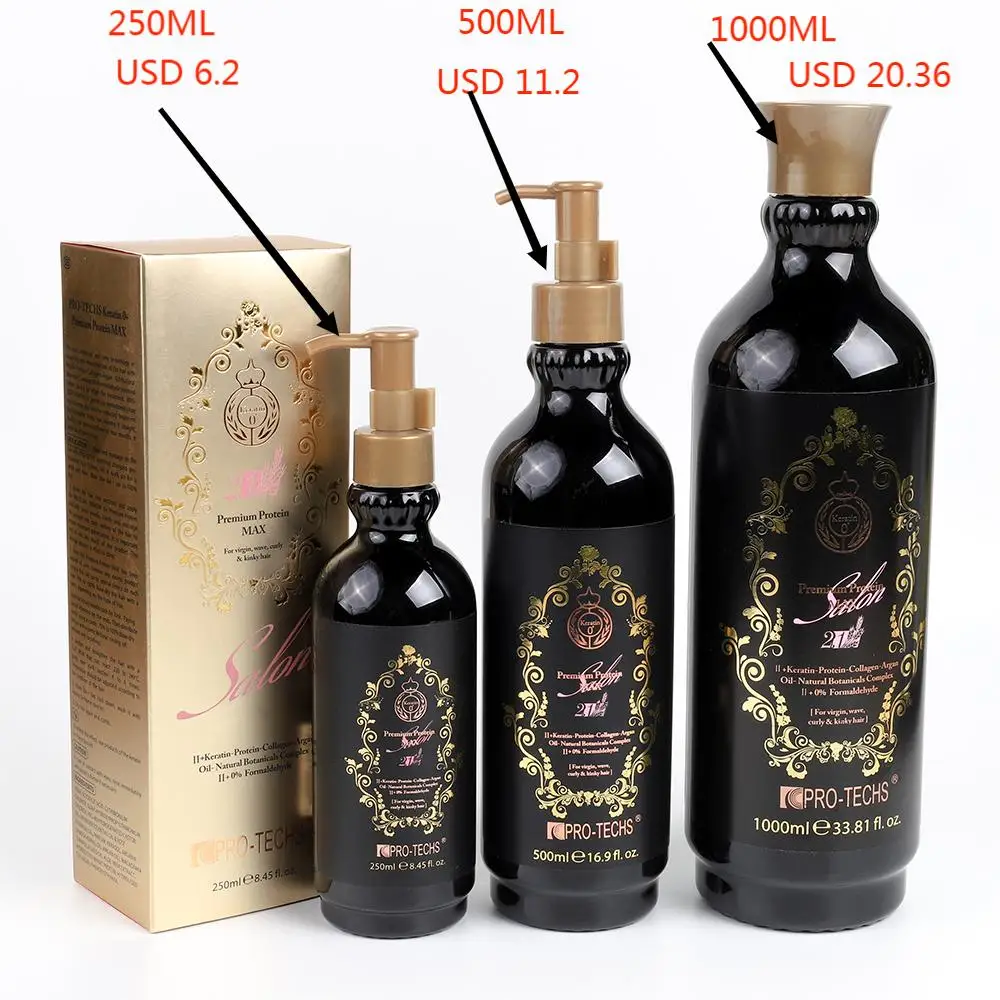 Afro curl hair type Most effective strong straighten and repair frizzy free Zero Formaldehyde protein MAX Keratin hair treatment