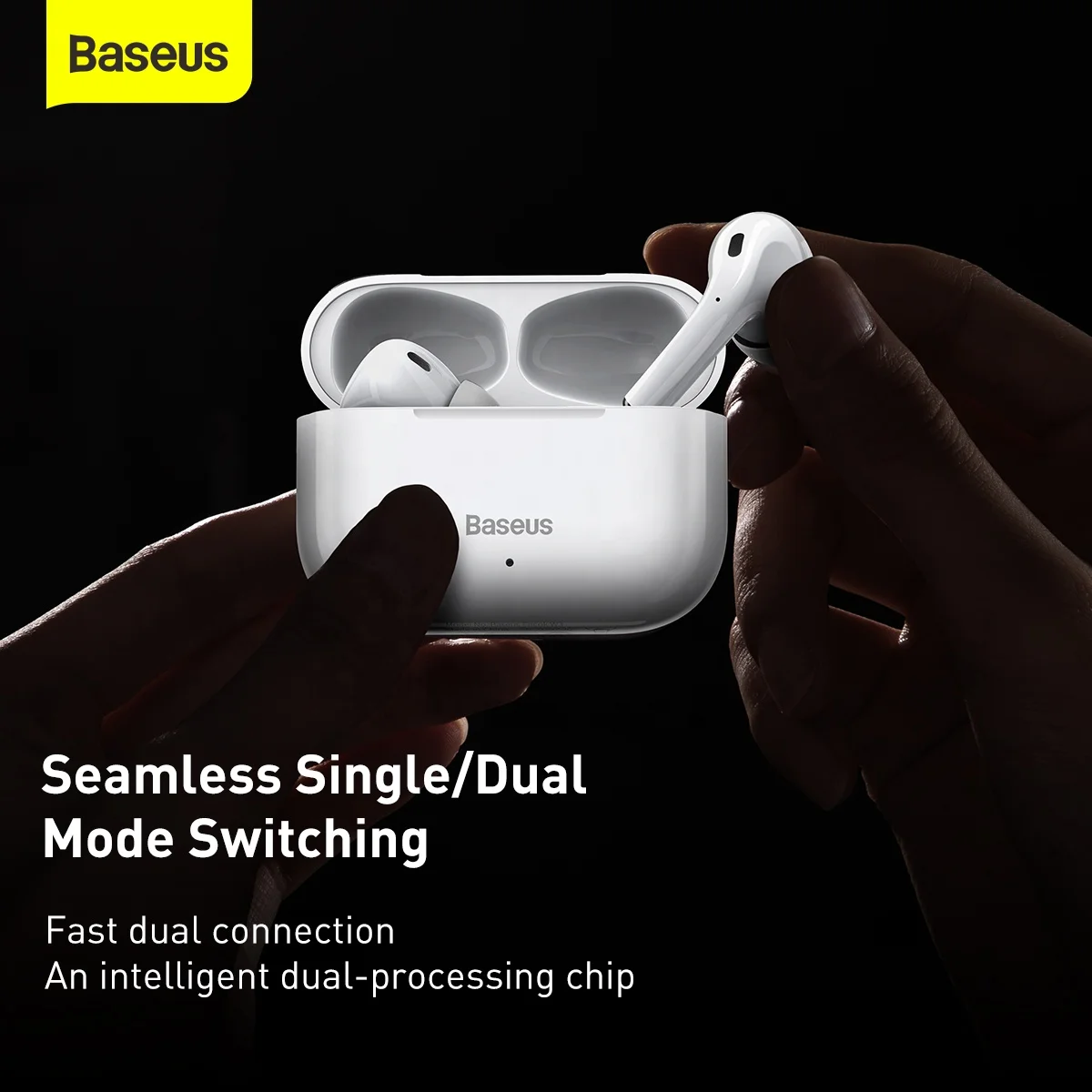 Baseus W3 TWS 5.0 Wireless Earphone In-ear HD Earbuds Touch Control Headset Earphone IPX5 Waterproof Sports Earphones