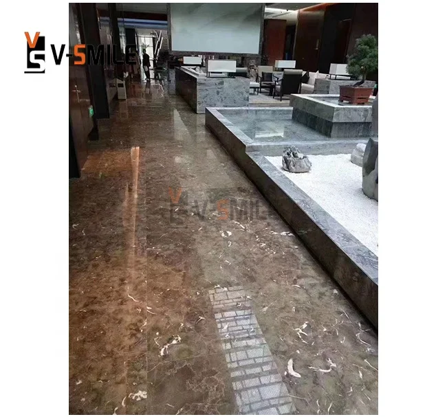 Custom polish honed natural stone gray marble shower pan bathroom decoration