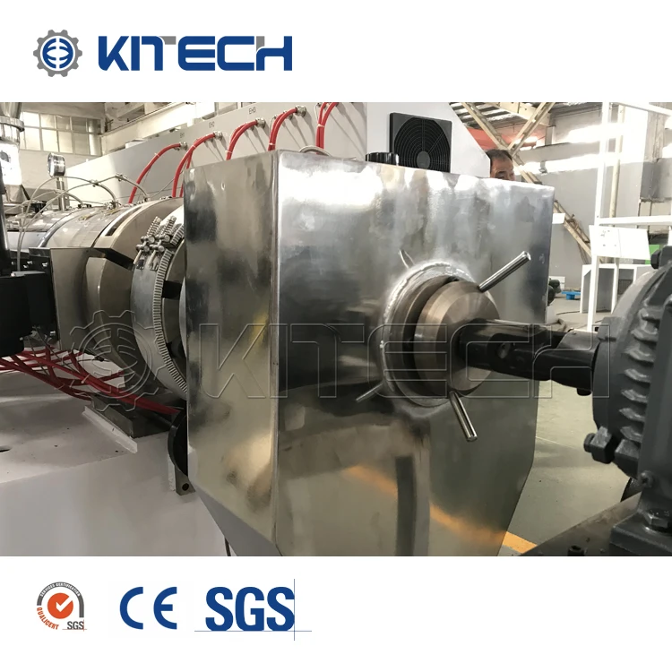 300-1200KGH PVC Conical Twin Screw Extruder Plastic Granulators