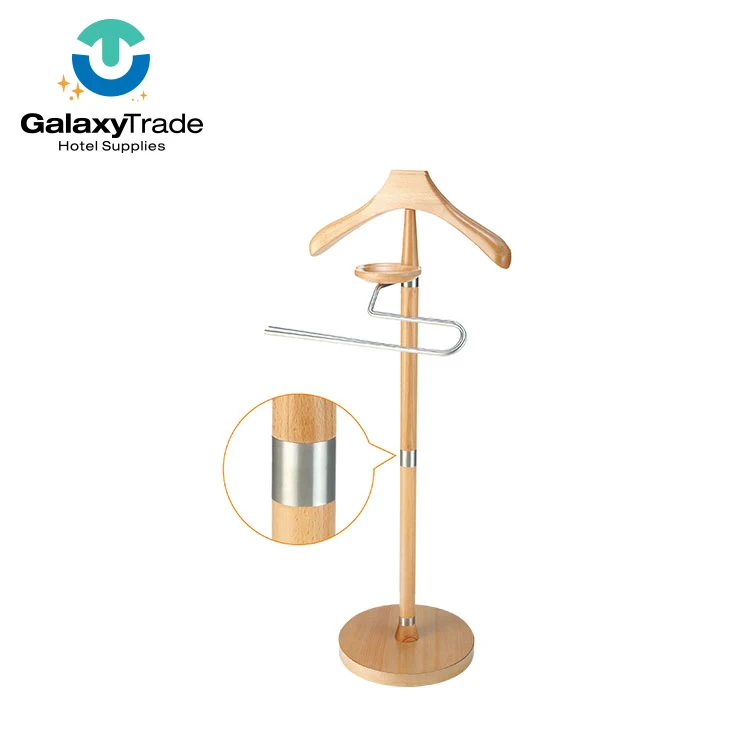 Wholesale Cheap Prices 2 Piece Set Premium Wooden Clothes Hanger With Clip