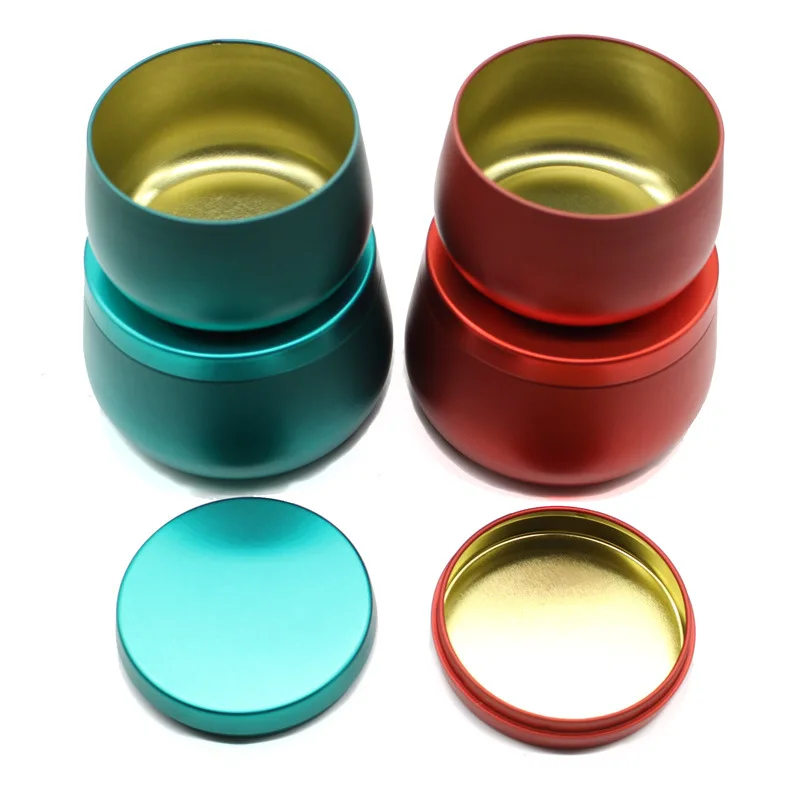 Wholesale Round Aluminum 4 oz 8oz Rose Gold White Candle Tins with Lid