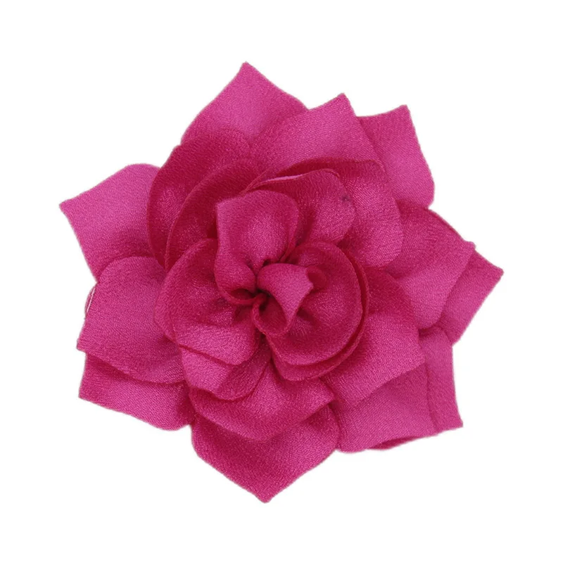 Bunga 7.5cm 2.9inch High Quality Lotus Satin Fabric Artificial Flowers with Pearl Rhinestone Beads for Wedding Bride Bouquet
