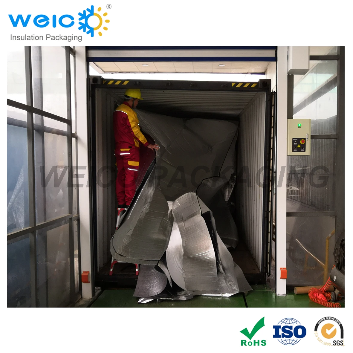 Thermal Packaging Insulated Shipping Container 45HC Thermal Liner