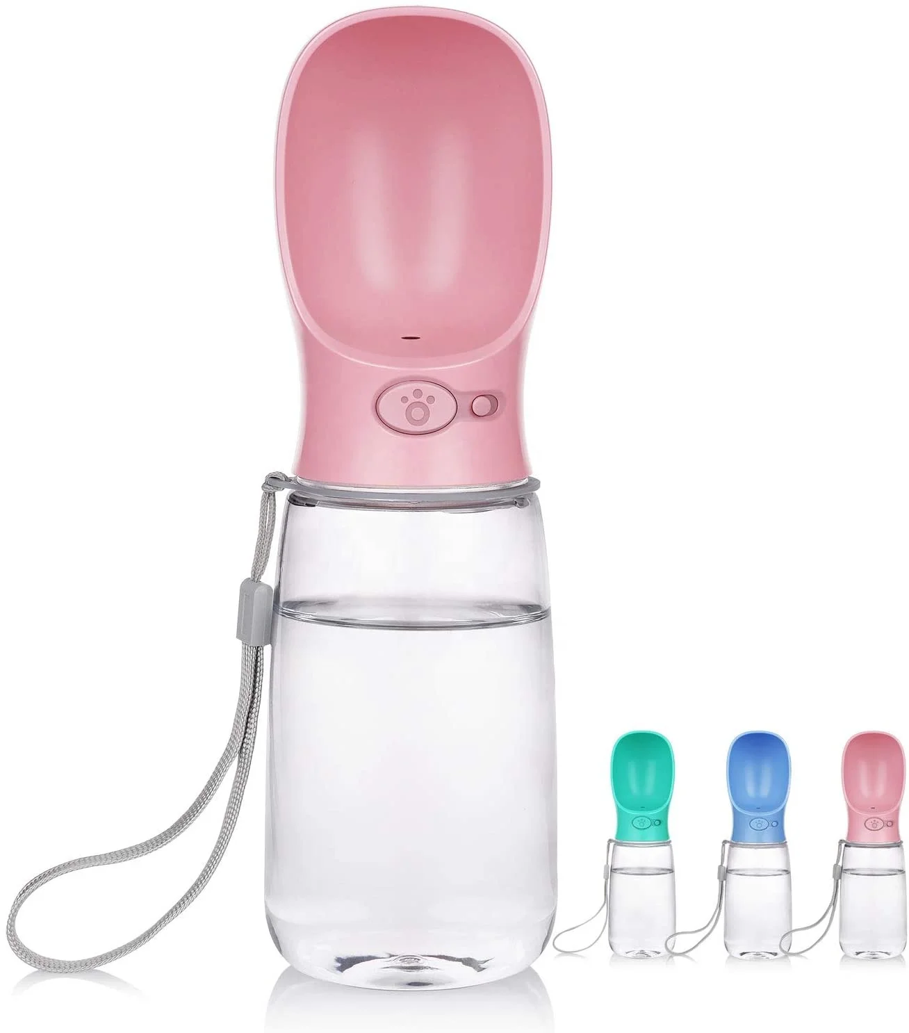 2021 Wholesale Eco-friendly ABS Portable Dog Water Bottle 350ML  550ML Pet Products