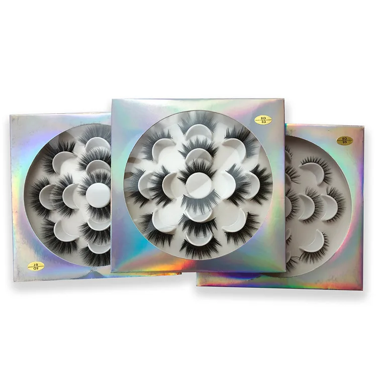 
 7 пар чехлов для накладных ресниц с 3d химическим волокном чехол для накладных ресниц xiamen  