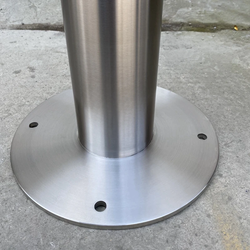Stainless Steel Double D style Post Hoop Cycle bollard type bicycle Stand