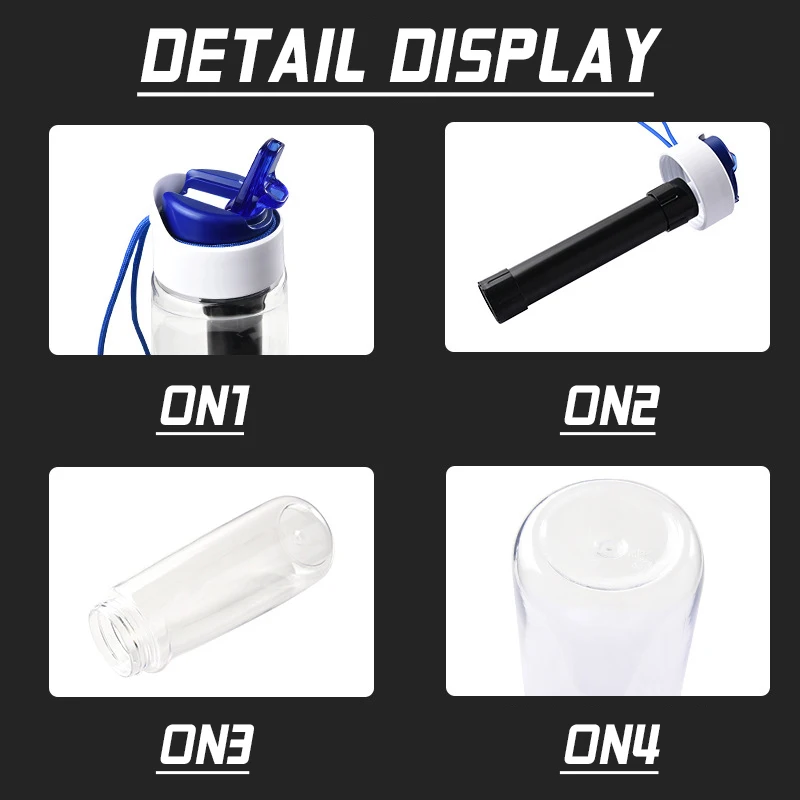 2023 Filtered Water Bottle clean kettle filter straight drink water purification cup Reusable BPA-Free Water Purifier Bottle