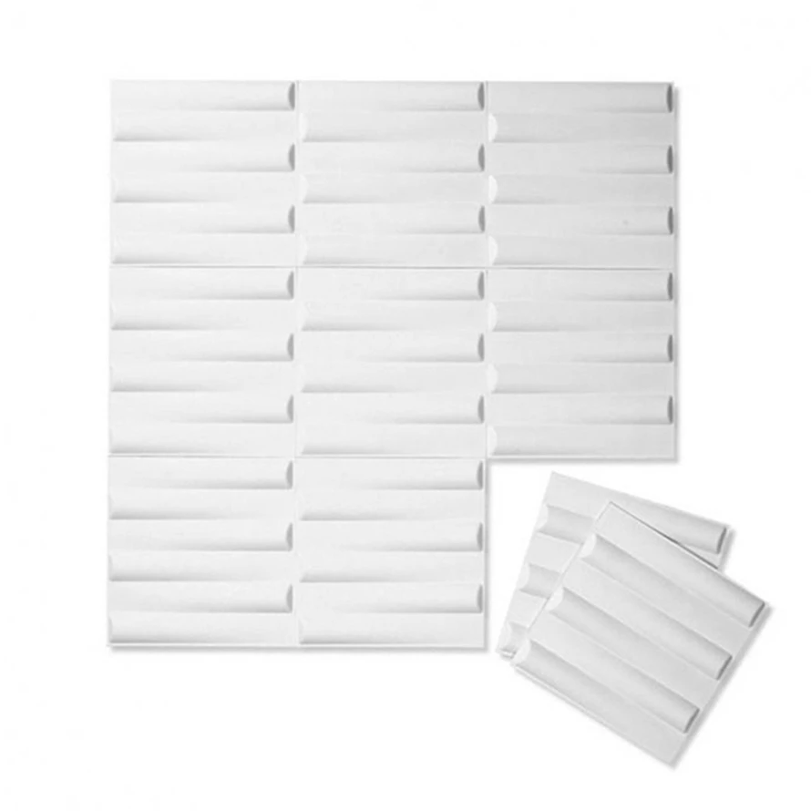 3D Matt Black Panel House Wall Brick With Modern Design