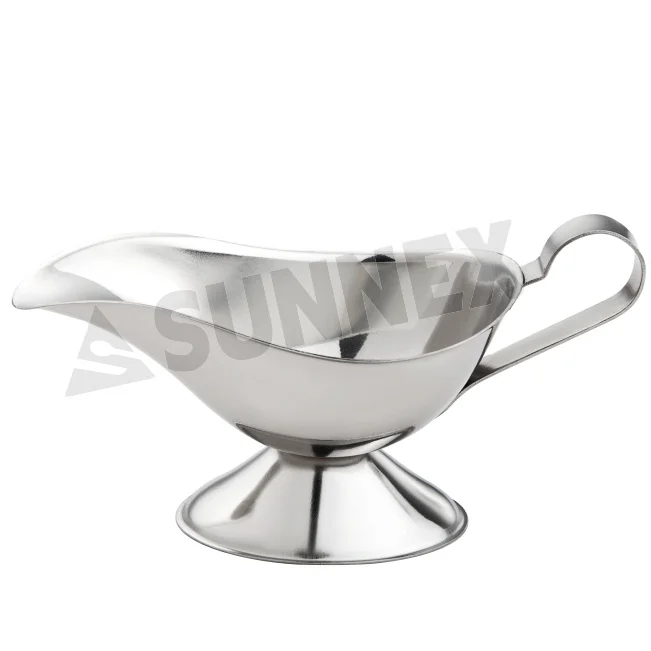 SUNNEX Stainless Steel 3/5/8/10/16 oz Sauce Gravy Boats for Kitchen Tableware