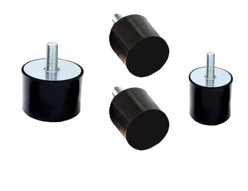 Rubber Shock Absorber Ve Type Flat Head Rubber Internal Thread Machine Shock Pad Cushion Shockproof Column Rubber Block