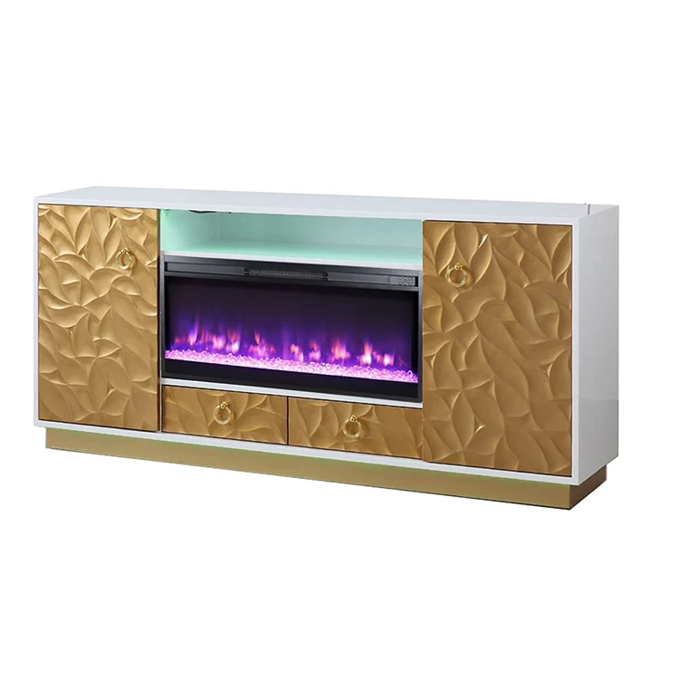 new design Gold painting  mirrored living room furniture mirror Console  hall entrance Table