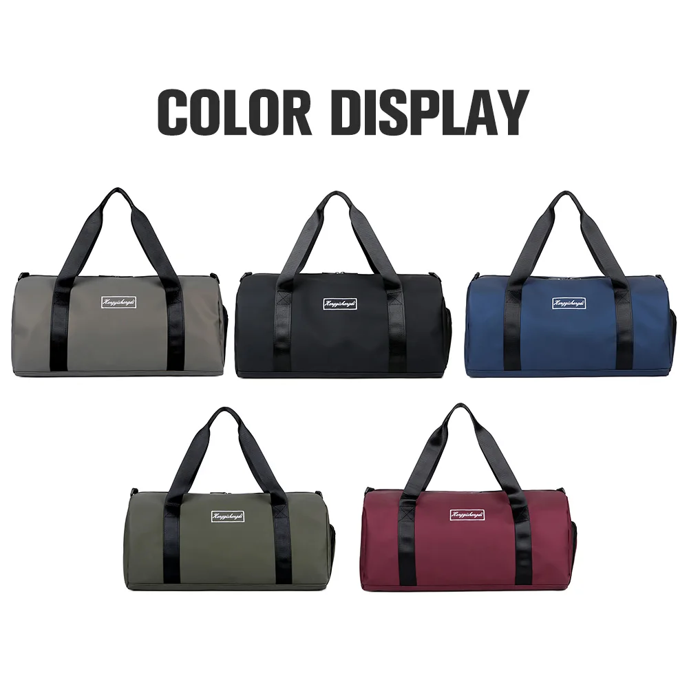 Promotional Custom Waterproof Large Sport Duffel Travel Bag with Shoe Compartment Men Leather Oem High Quality Duffel Travel Bag