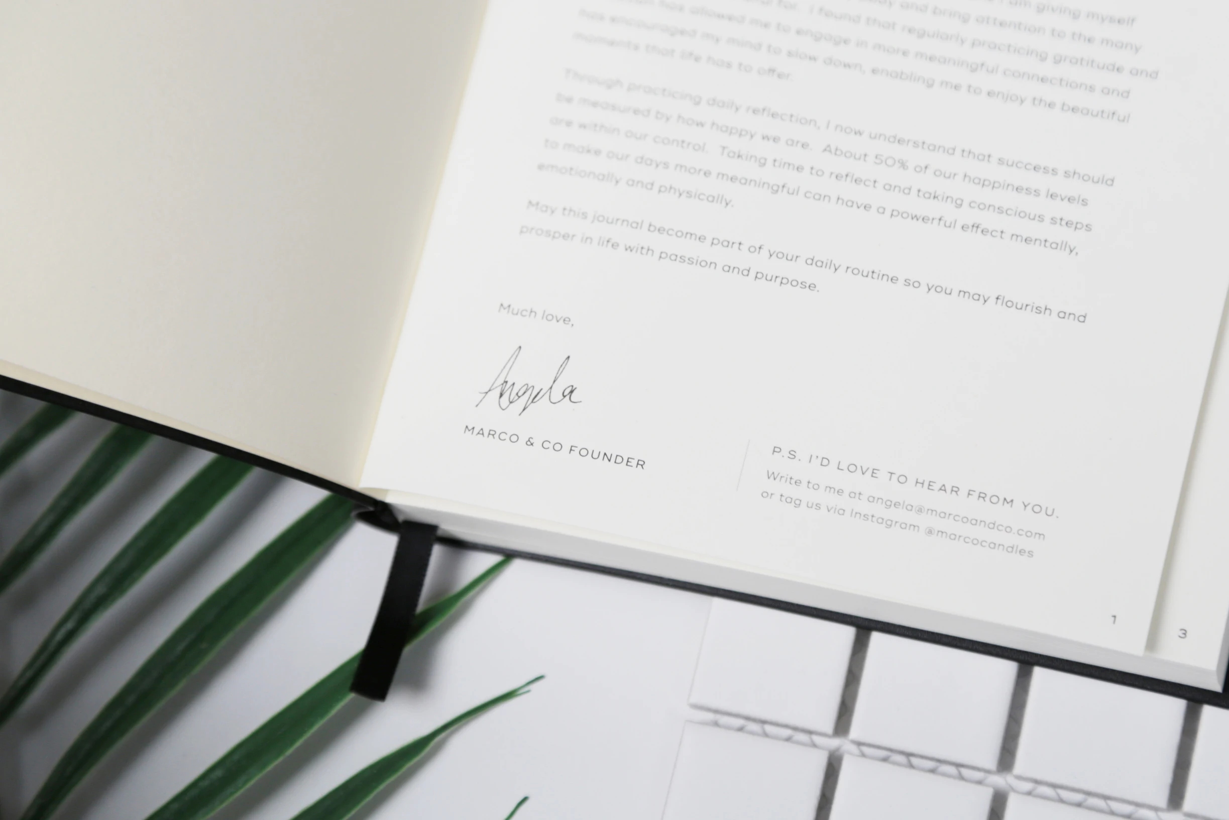 
6 Months Undated Daily Reflection Inspirational Custom Printing Journal With Numbered page 