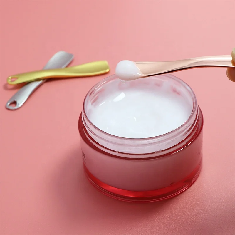 Factory Customized Wholesale High Quality Fancy Zinc Alloy Durable Mini Facial Cream Cosmetic Spoon Spatula