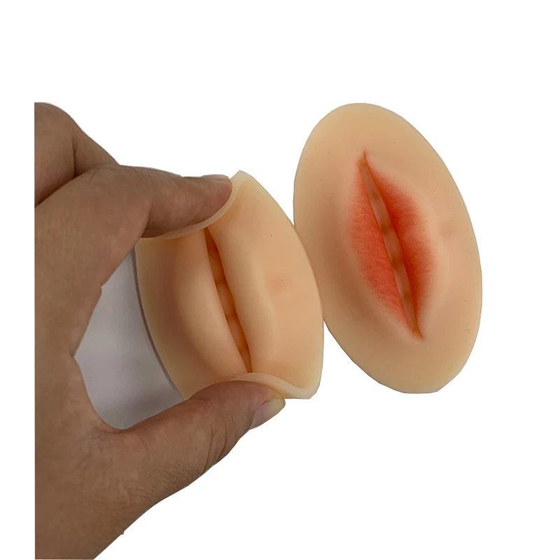 BerLin 3D silicone lip easy to color real feeling  practice skin