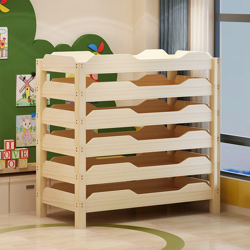 Kids Solid Wooden Single Bed for Kindergarten Kids Resting Bed Daycare Furniture Sleeping Cot for Kids wooden Baby Crib