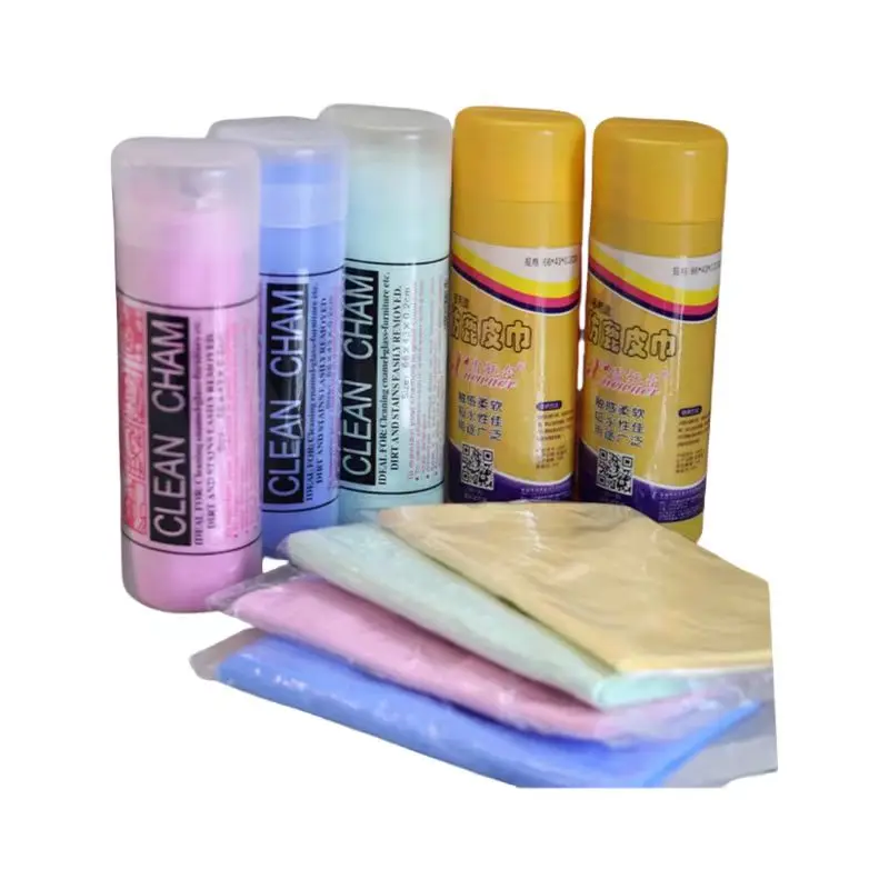 Hot Selling Car Cleaning Manufacturer Car Drying Pva Buckskin Cleaning Cloth Factory Cheap Synthetic Chamois